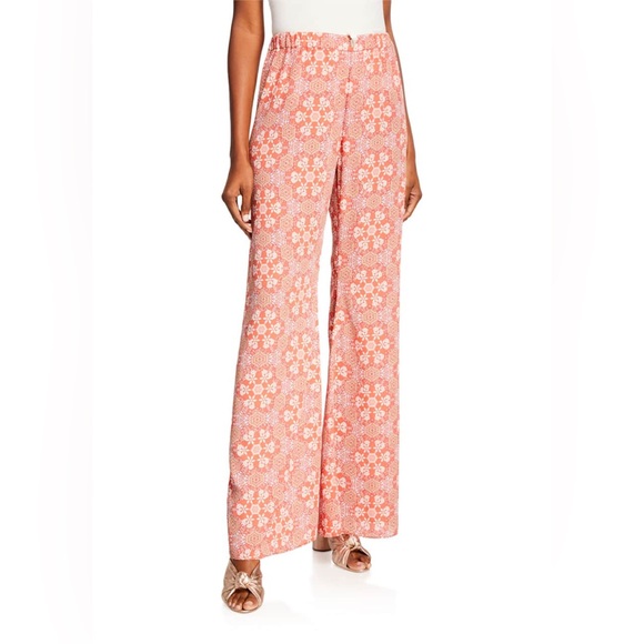 Alexis Pants - Alexis Aggie Mosaic-Print Flare Pants
